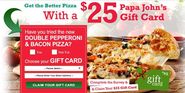 Win a $25 FREE Papa Johns Gift Card for a 5 mins Survey