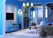 Painting Room With Hues Of Blue