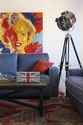 110 square meters apartment with retro and vintage interior