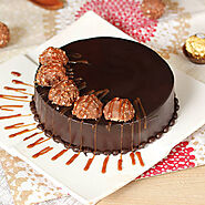 Order Lip Smacking Ferrero Rocher Cake Online, Price Rs.949 | FlowerAura
