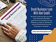 Small Business Loan With Bad Credit