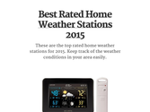 Best Rated Home Weather Stations 2015