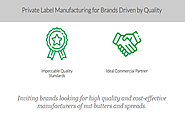 Private label manufacturing for brands