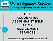Get accounting assignment help at my Assignment Services