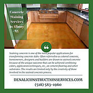 Concrete Staining Services in Albany NY