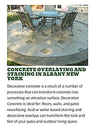 Concrete Overlay and Staining Contractor in Albany NY