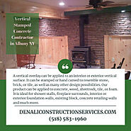 Vertical Stamped Concrete Contractor in Albany NY