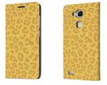 yellow leopard flip case
