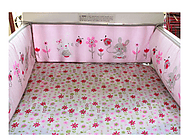 4PCS /Set Rabbit Baby Infant Cot Crib Bumper Safety Protector Toddler Nursery Protective Fence