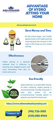 Advantage of Hydro Jetting your Home