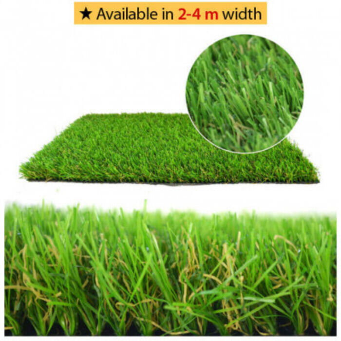 Artificial Grass 30mm Cheap Realistic Garden Natural Look Soft Astro Turf 2m 4m 