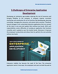5 challenges of enterprise application development