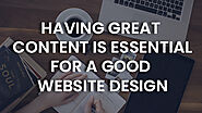 Having great content is essential for a good website design - Noseberry Technologies