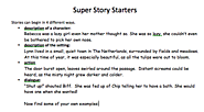 Story Openings 3TW