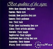 Best Qualities of the Signs