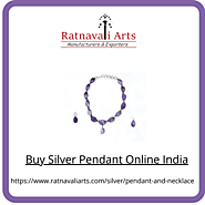 Buy Silver Pendant Online India - RatnavaliArts