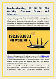Troubleshooting 192.168.188.1 Not Working: Common Causes and Solutions