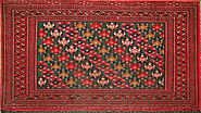 Buy 1.6X2 & SMALLER Bokhara Rugs Green / Red Fine Hand Knotted Wool Area Rug - MR19475 | Monarch Rugs
