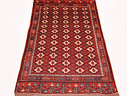 Buy 4x6 Bokhara Rugs Red Fine Hand Knotted Wool Area Rug - MR19446 | Monarch Rugs