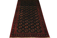 Buy 4x6 Bokhara Rugs Black / Red Fine Hand Knotted Wool Area Rug - MR19435 | Monarch Rugs