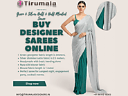 Buy Designer Sarees Online