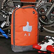 Personalised Thumbs Up Cycling Shoe Bag and Towel Set