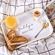 Personalised Breakfast In Bed Enamel Tray
