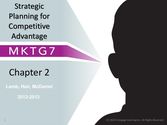 Chapter 2 Strategic Planning for Competitive Advantage 2014