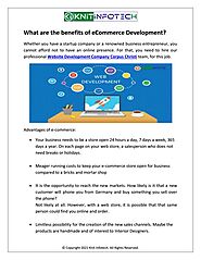 What are the benefits of eCommerce Development?