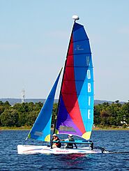 Catamaran sailing