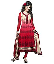 GEORGETTE PARTY WEAR SUIT SEMI STITCHED WOMENS DRESS MATERIAL