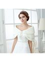 Ivory Three Layers Faux Fur Bridal Shoulder Wraps