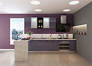 Glossy Lacquer Finish Kitchen Cabinets