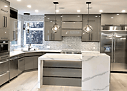 High Gloss Flat Panel Kitchen Cabinets