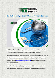 Get High Security with an Offshore Payment Gateway