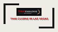 Thai Cuisine In Las Vegas