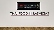 Thai Food In Las Vegas