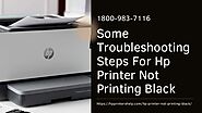 Hp Printer Not Printing Black/Colors/Double Sided? 1-8009837116 Hp Printers Help