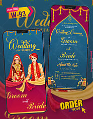 Hindu Wedding Digital Invitation card.