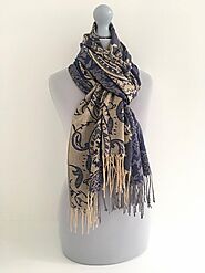 Buy Floral Print Paisley Scarf Available in Numerous Designs, London