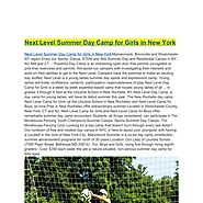 Next Level Summer Day Camp for Girls in New York 1 | Pearltrees