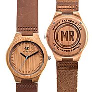 Father's Day Classic Bamboo Wooden Watch | Swanky Badger