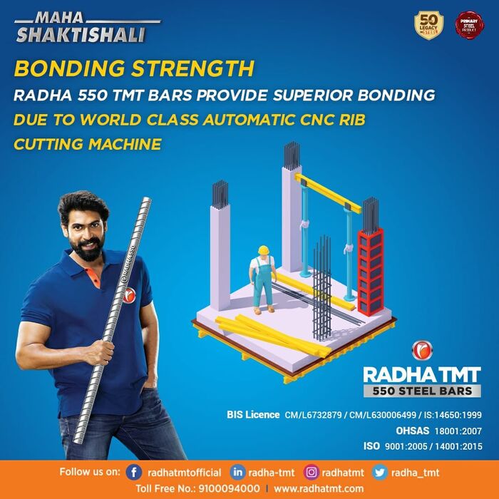 RADHA 550 TMT Steel Bars A Listly List