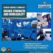 Radha TMT bars are made with the advanced German Thermex Technology.