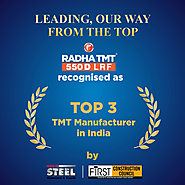 Top 3 Steel manufacturers in India - Radha TMT