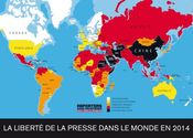 PEDAGOGIE - Ressource en ligne - Carte de la liberté de la presse dans le monde en 2014