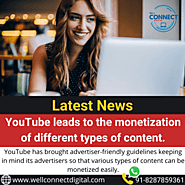 YouTube leads to the monetization of different types of content