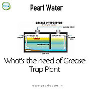 What is the need of grease trap plant – get customized OGT at pearl water