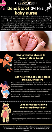 Benefits Of 24 Hrs Baby Nurse