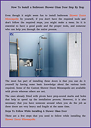 glass custom shower doors in minneapolis